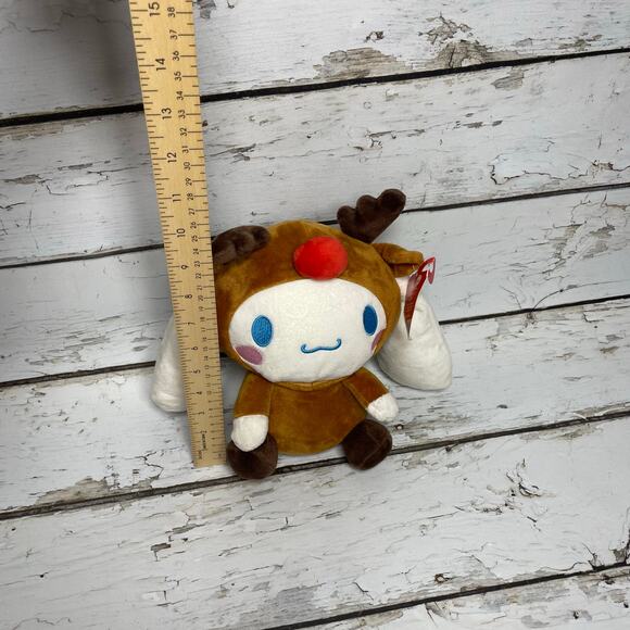 Sanrio Cinnamoroll Reindeer Plush - Christmas Toy Gift Hello Kitty & Friends New - Picture 8 of 8